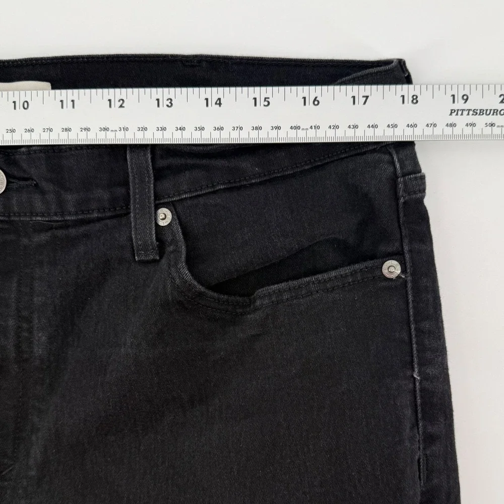 Signature by Levi Strauss & Co Mens Slim Fit Black Stretch Jeans 38x32 (36x31.5)